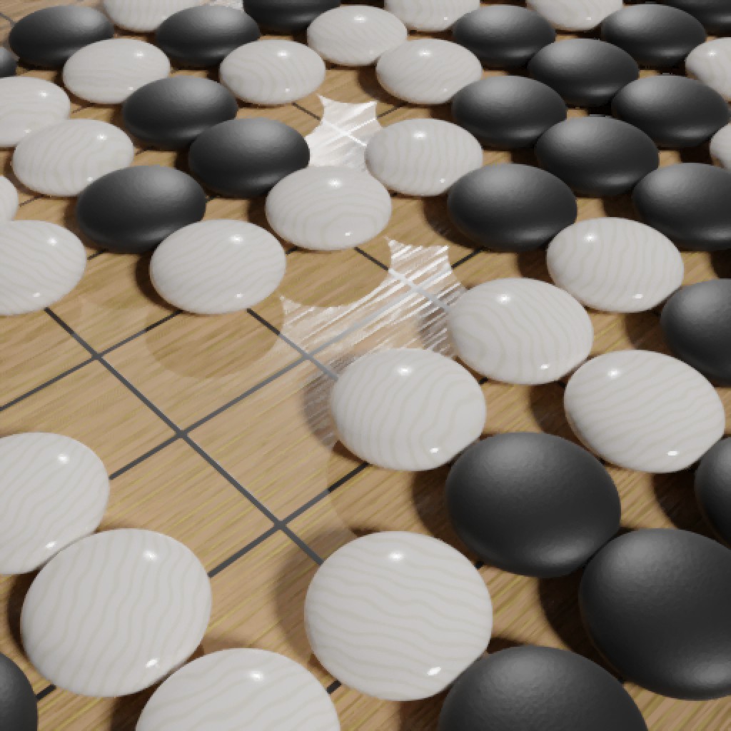 Traditional Go Board, Stones, and Bowls preview image 4